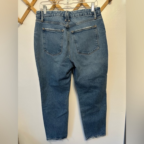Good American Good 90’s Relaxed Jeans Distressed Size 6/28 Straight Leg Stretch - Picture 4 of 4